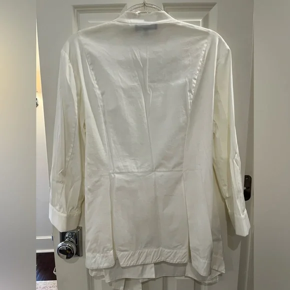 Lafayette 148 New York Wrap Top V-neck Long Sleeve Top size 14 - Picture 5 of 8